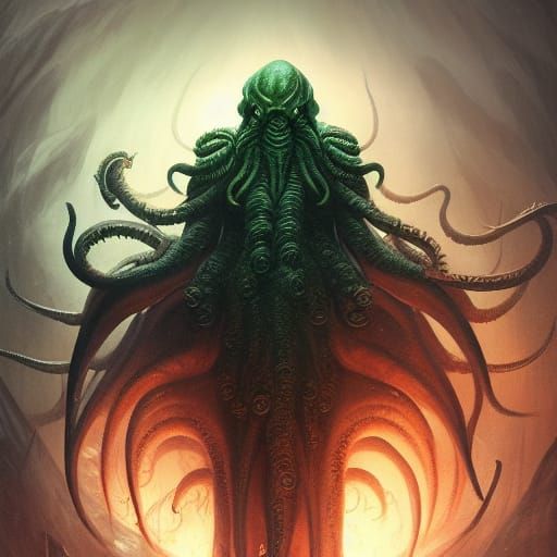 Cthulhu in Dark Fantasy Style