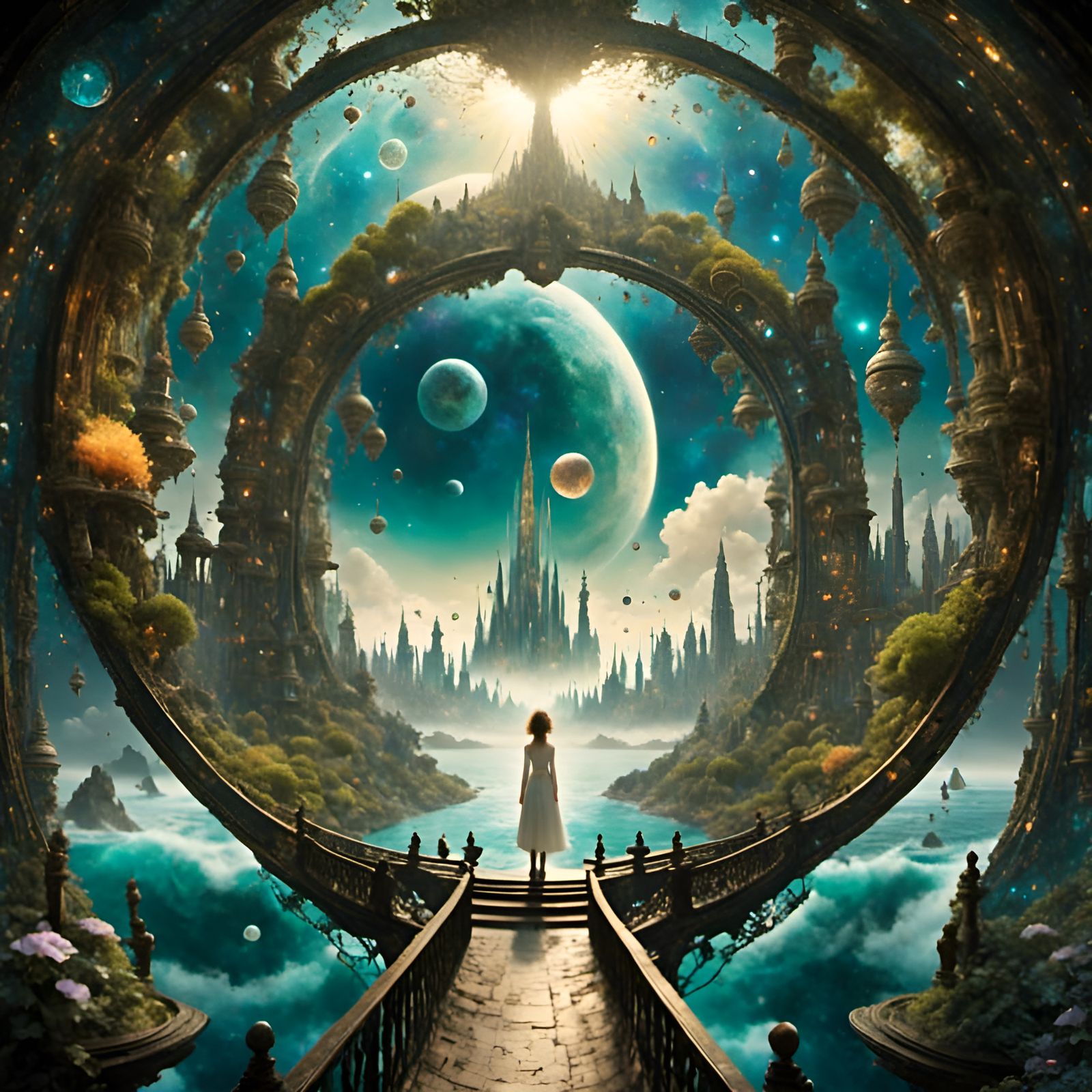 Surreal Portal View to Another World