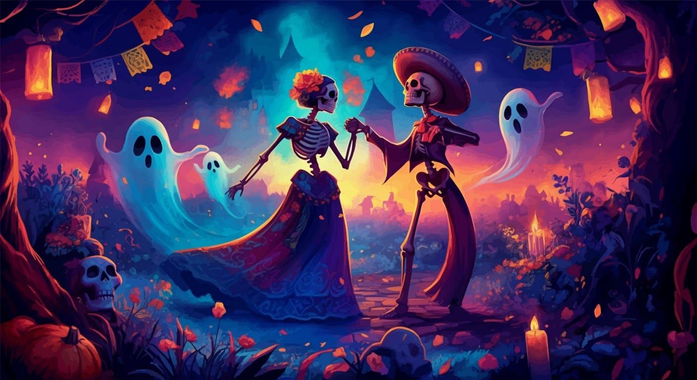 Día de los Muertos Couple