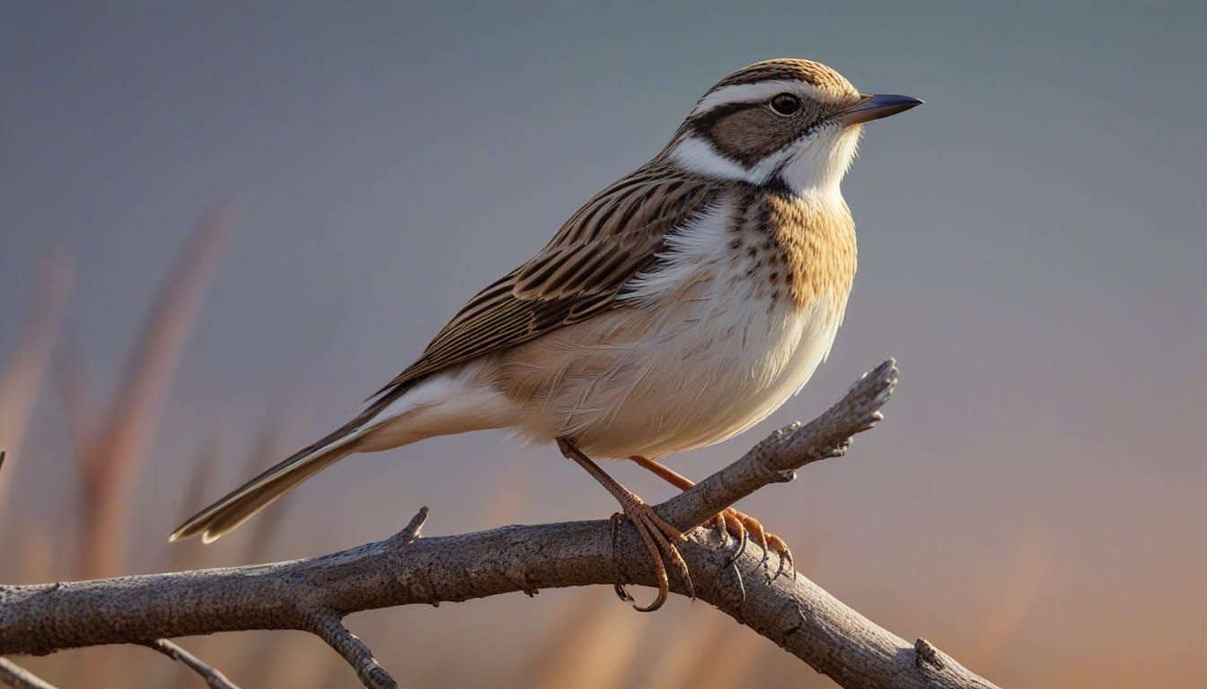 White-tailed Lark in Splash Art Style