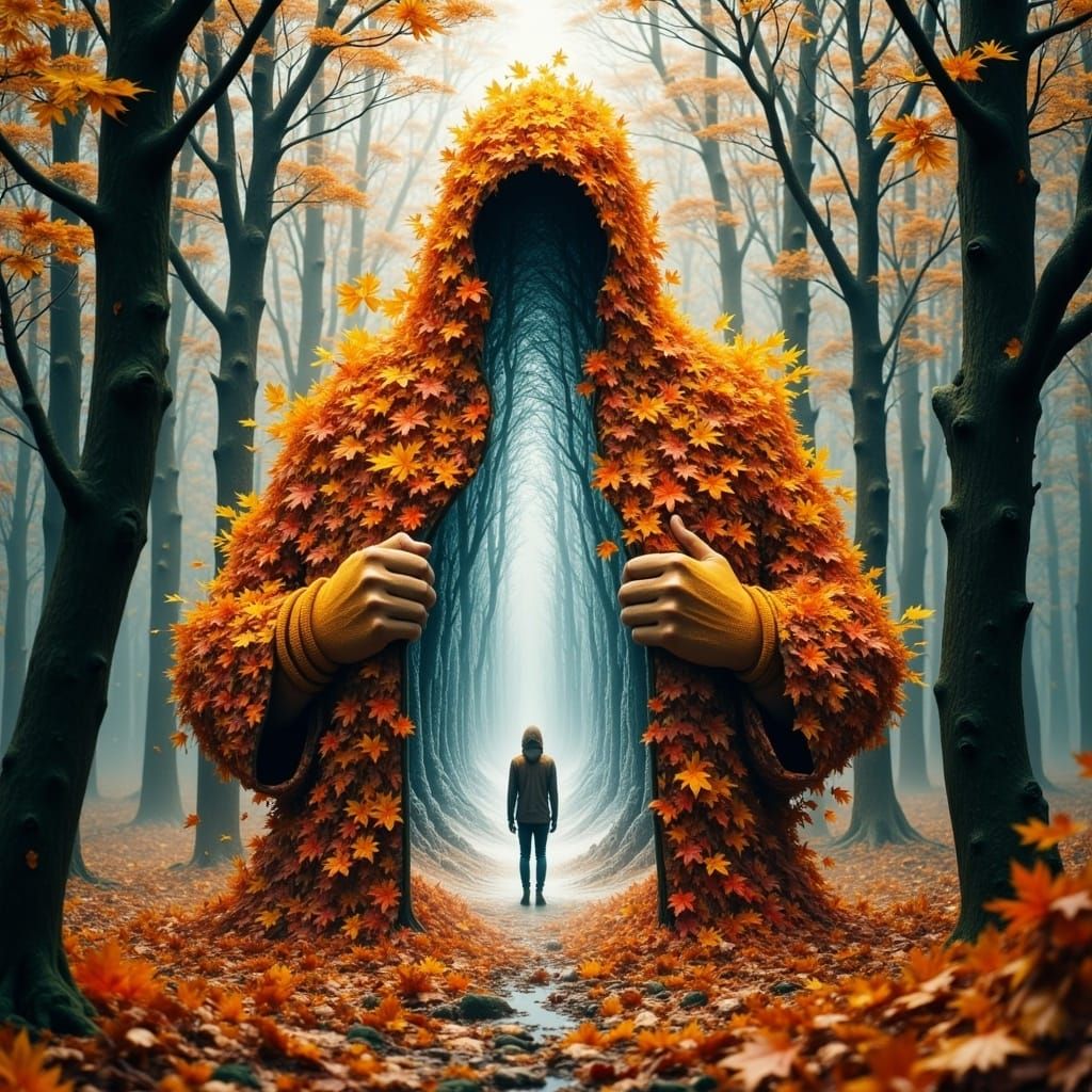 Surreal Autumn God Reveals Winter Landscape