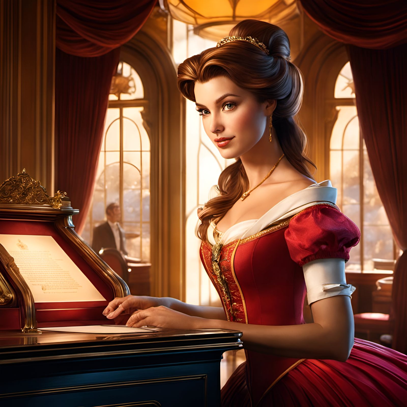 Belle as Bellhop: A Digital Renaissance Portrait