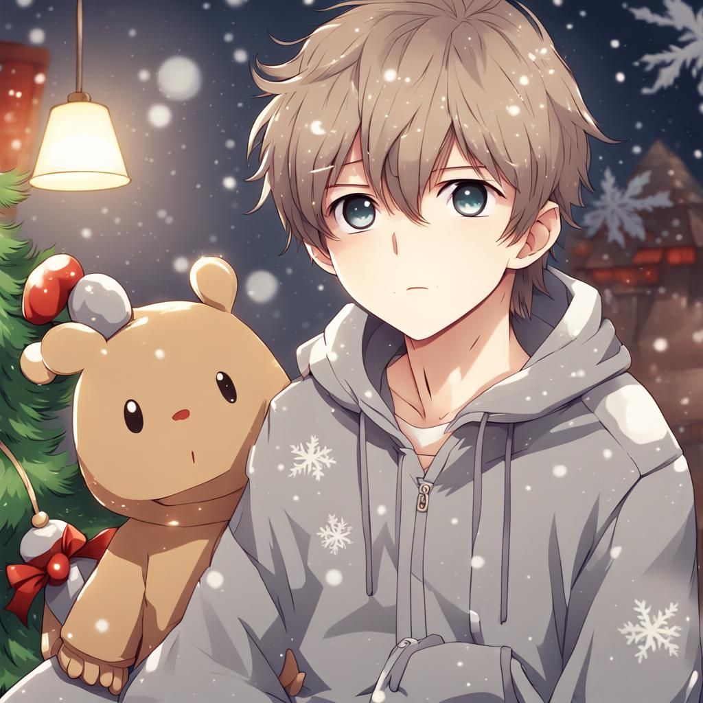 Anime Boy in Dinosaur Pajamas, Anime Key Visual