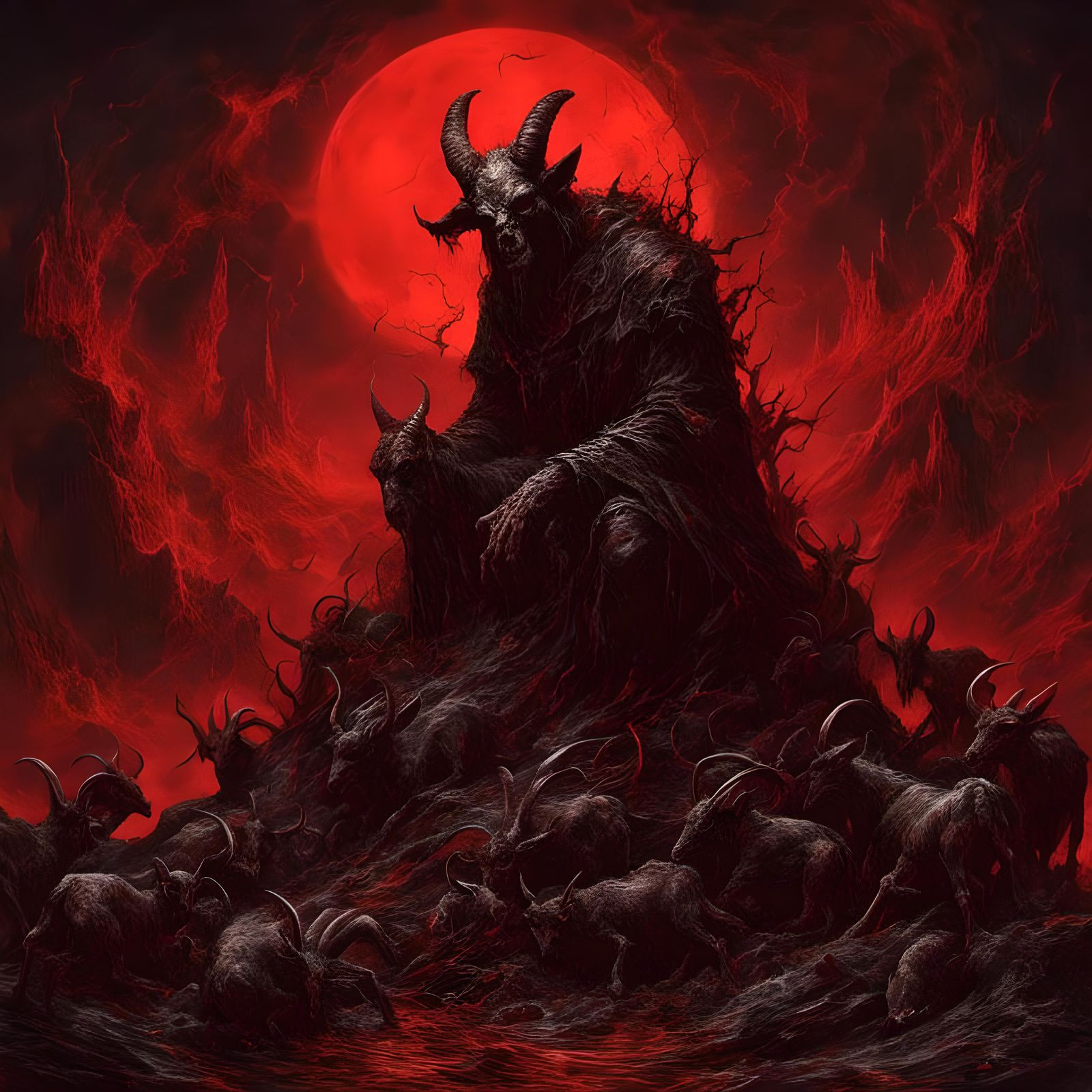 Macabre Scene: Demons, Gargoyles, and Gates of Hell