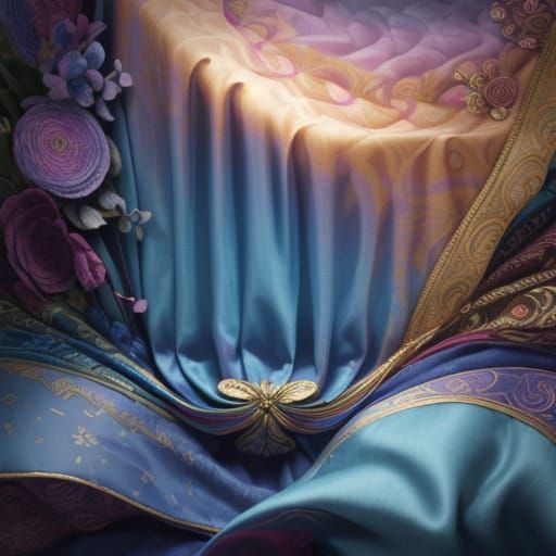 Luxurious Stylized Textile Art