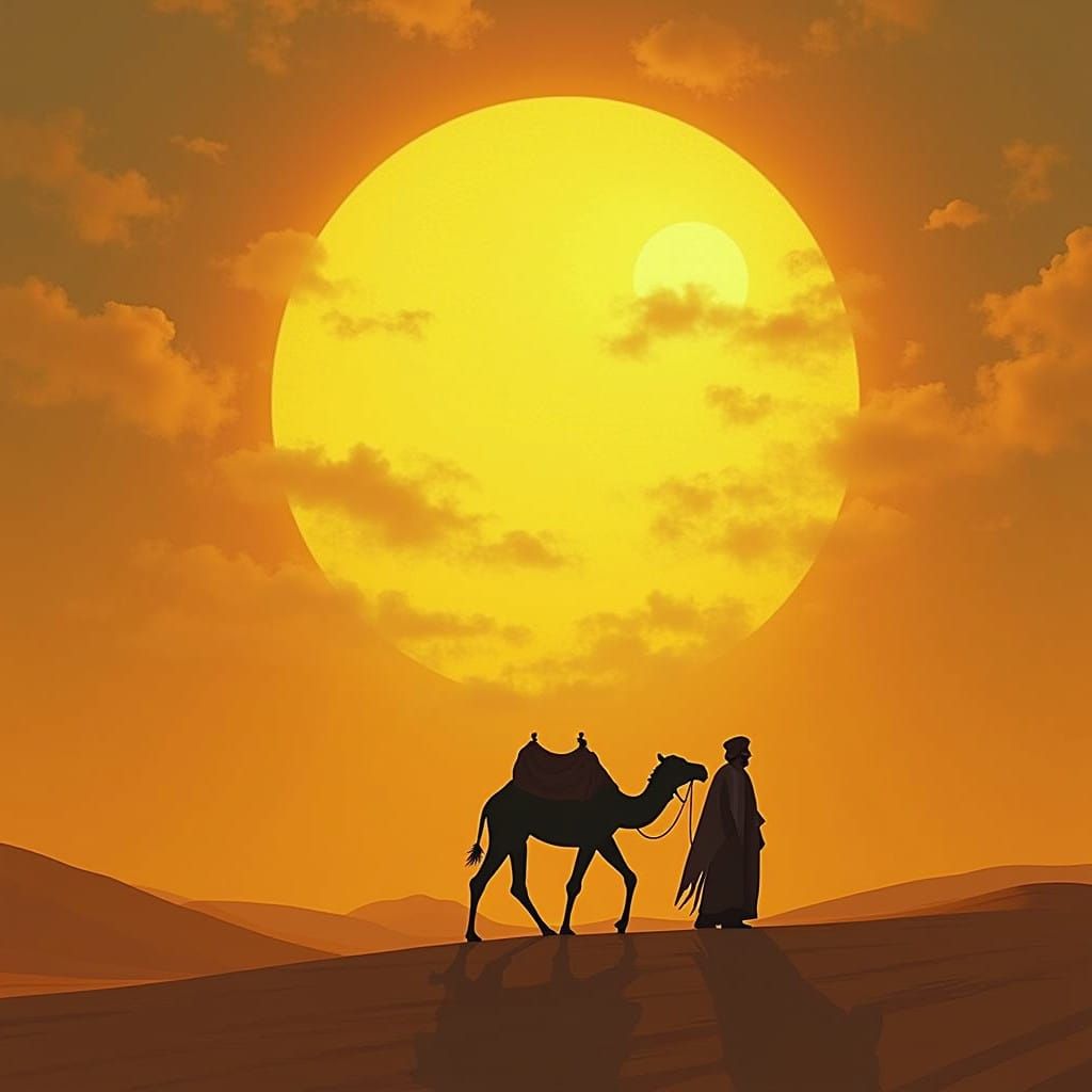 Regal Desert Duo in Blazing Sunset