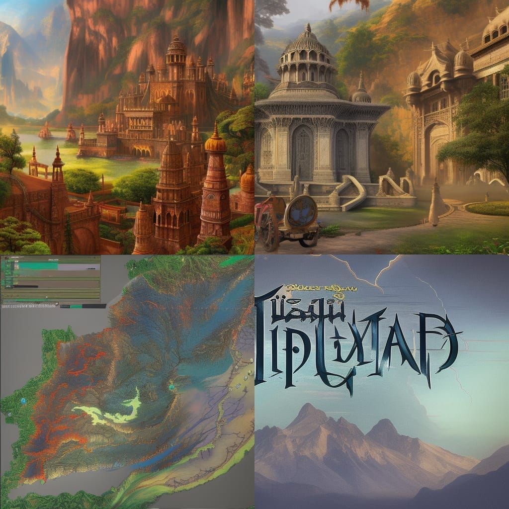 Fantastical India Concept Art in Deep Color