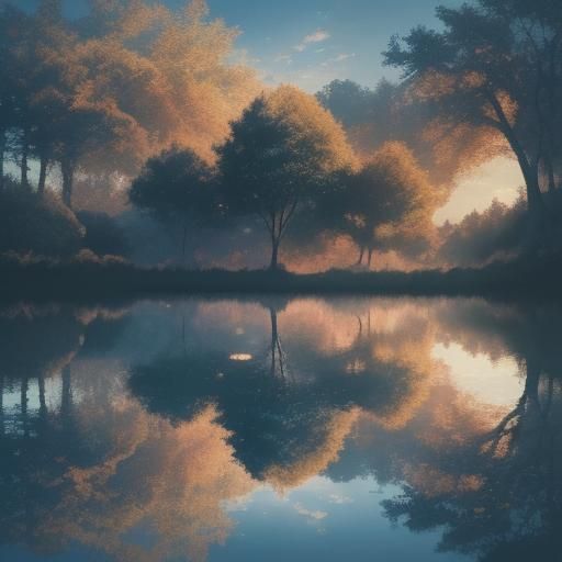 Reflective Sphere in Puddle: Nature's Beauty