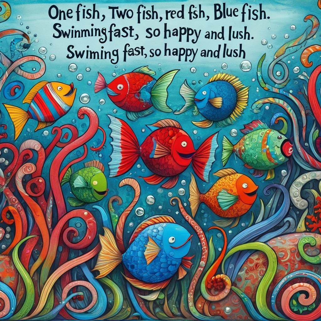 one fish two fish red fish blue fish yada yada yada