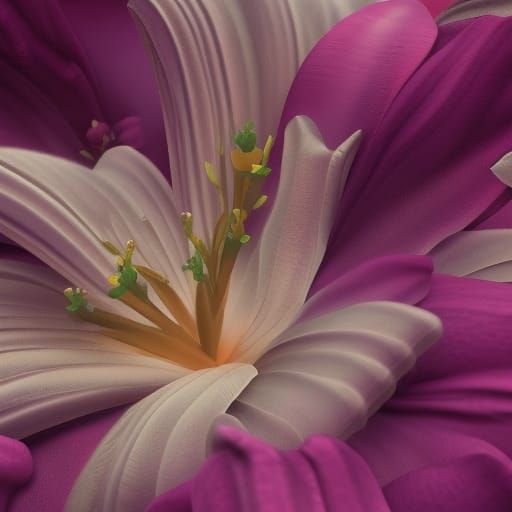 Beautiful Gardenia Flower in Detailed Matte Painting