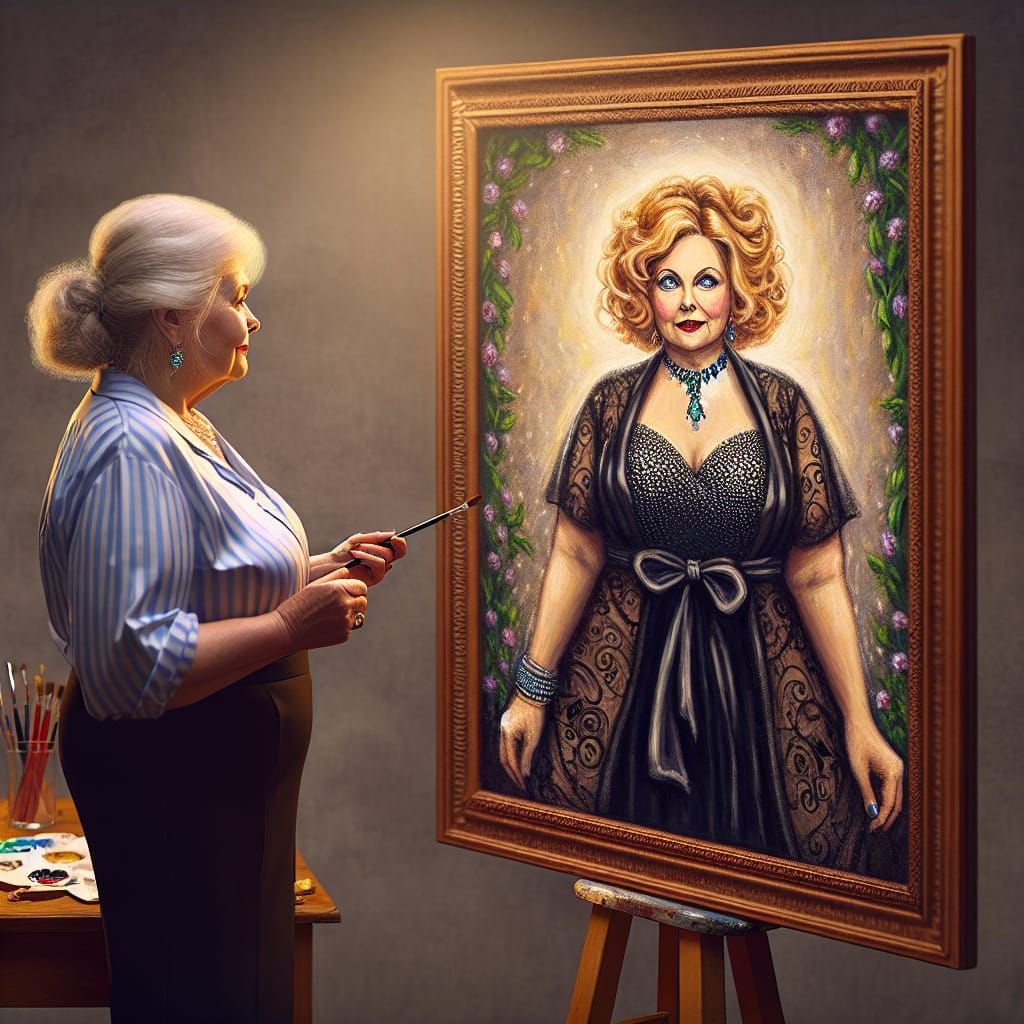 Empowered Identity Transformation in Vibrant Art