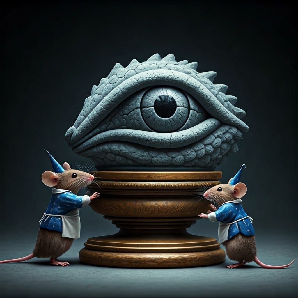 Medieval Mice Sculptors Create Abstract Masterpiece