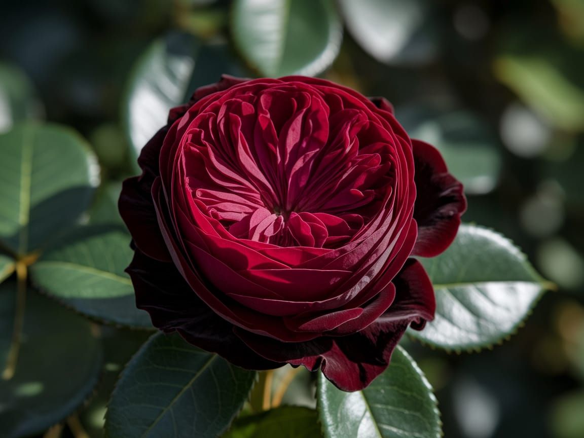 Exquisite Red Rose in Full Bloom