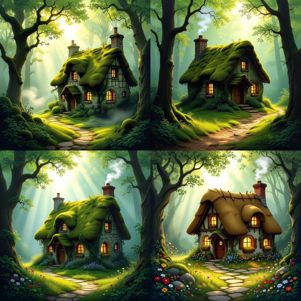 Charming Forest Cottage with Lush Greenery