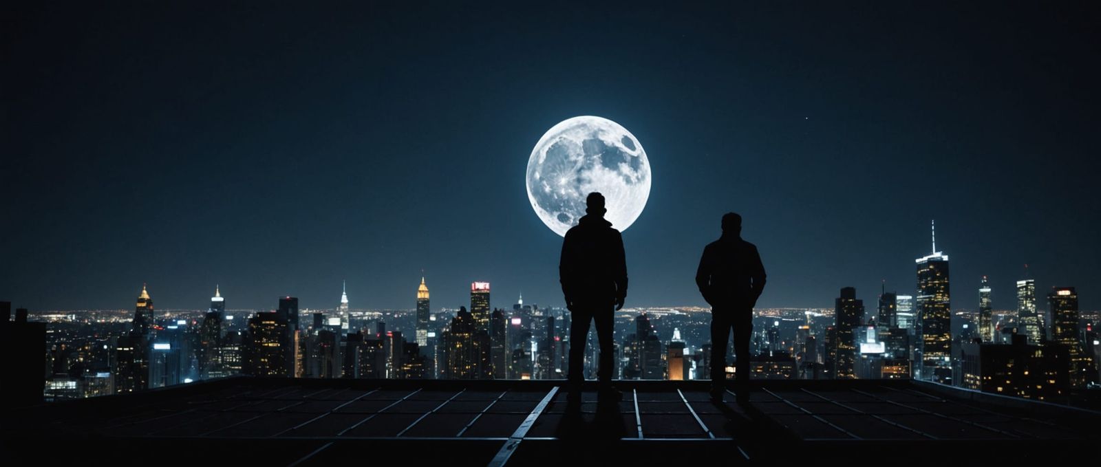 Mysterious Silhouette on Hell's Kitchen Rooftop