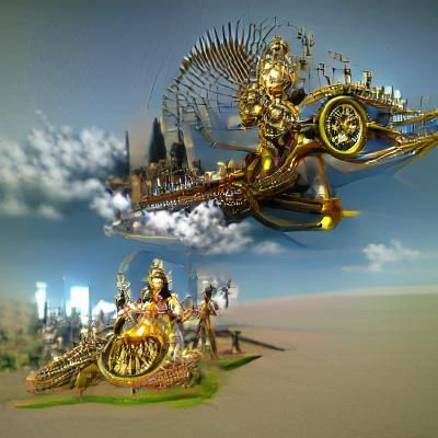 Steampunk Mahabharata in Detailed 3D Rendering