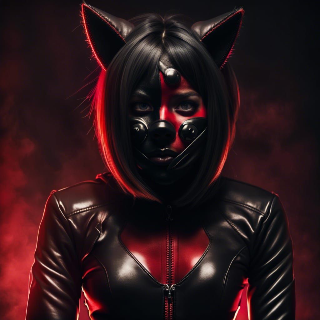 Macabre Cat Costume Cheerleader