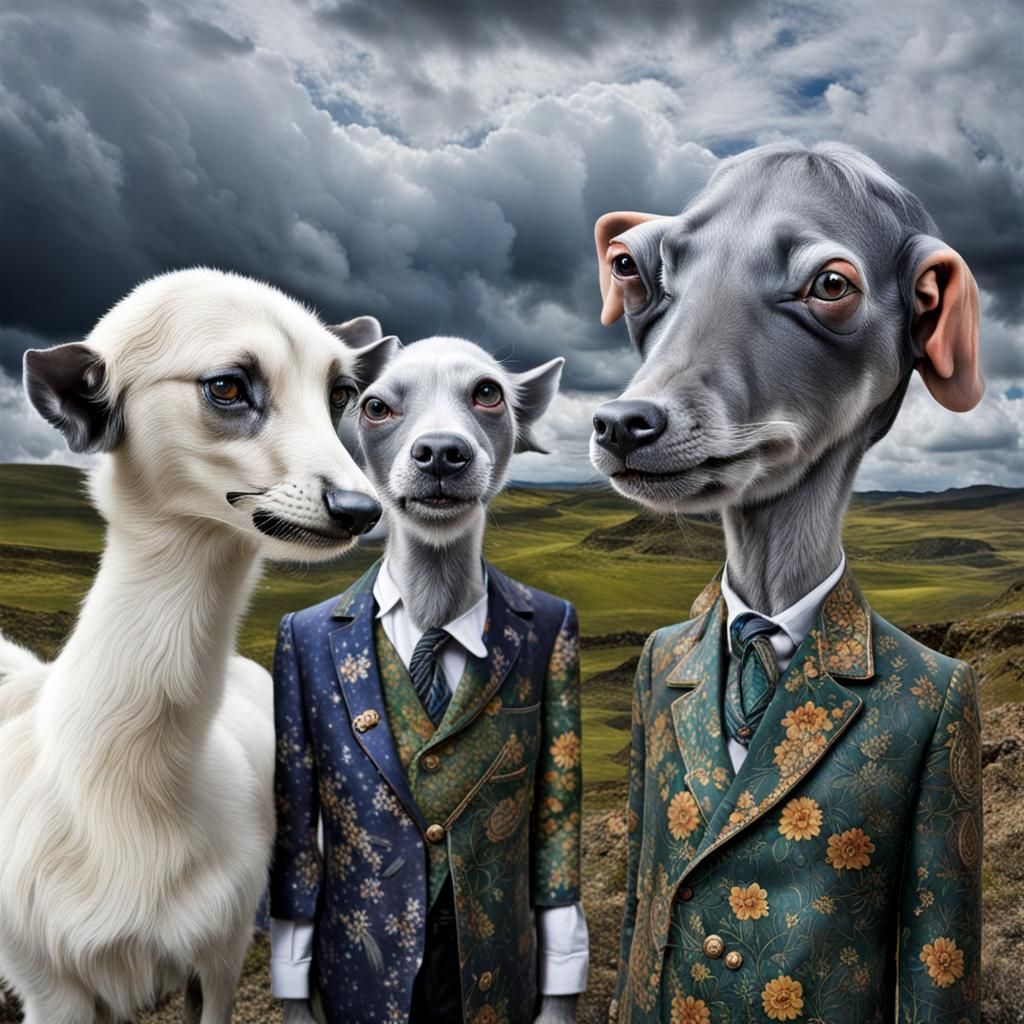 Surreal Alien Restaurant Celebration in Magical Realism