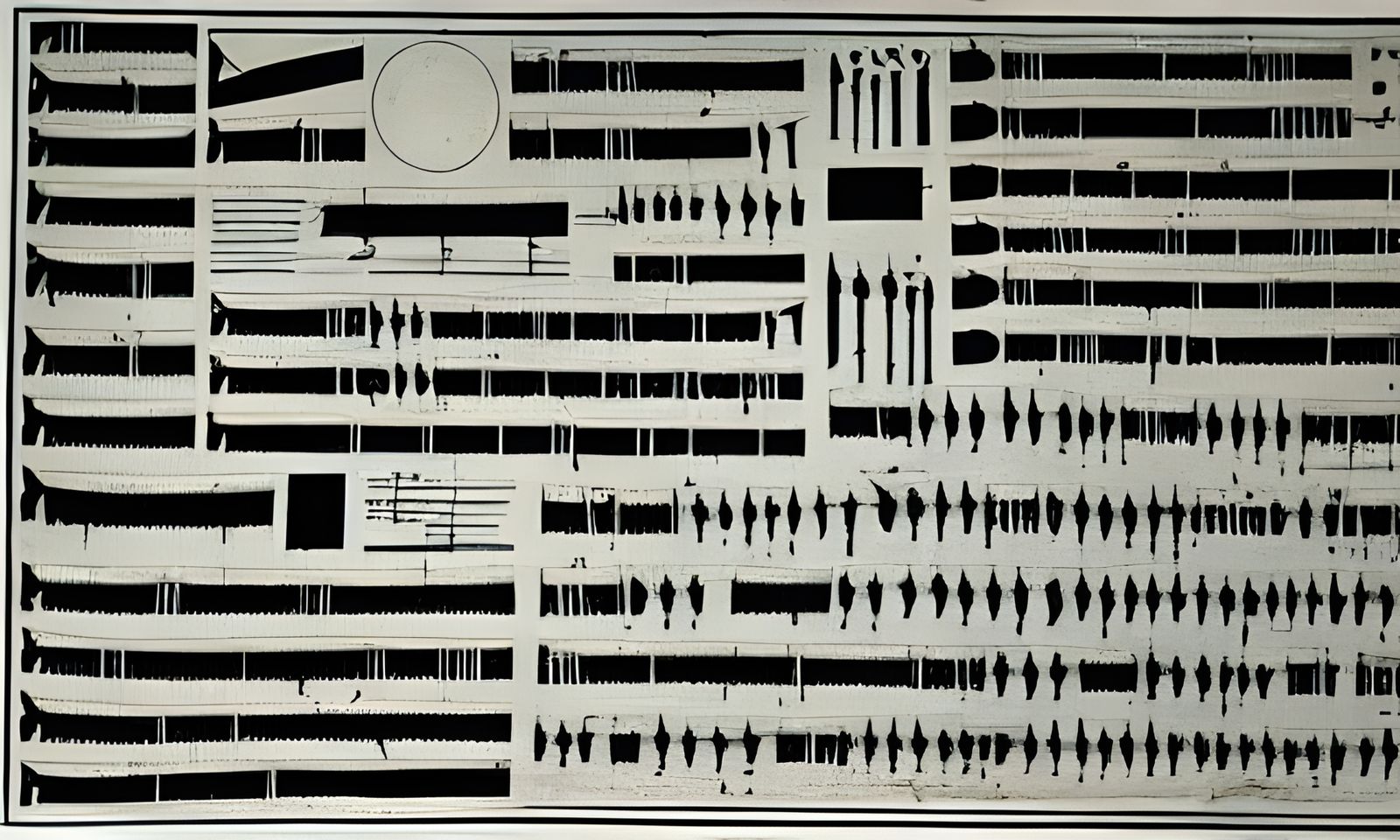 Dieselpunk Graphic Scores and Notation Art