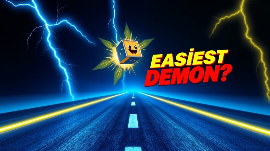 Electric Blue Lightning Road in Futuristic Hyperrealism