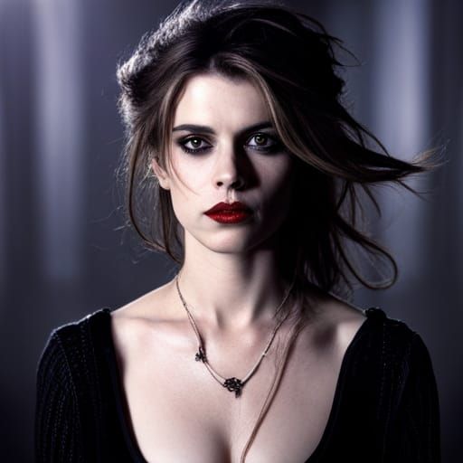 Nastassja Kinski as a gothic vampire