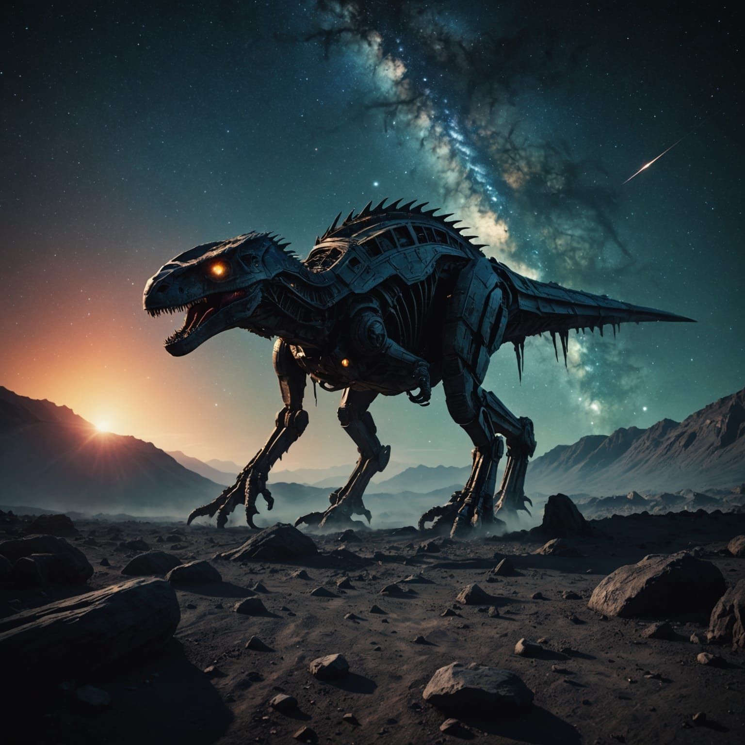 Galactic Horror Scene in a Dark Fantasy Style