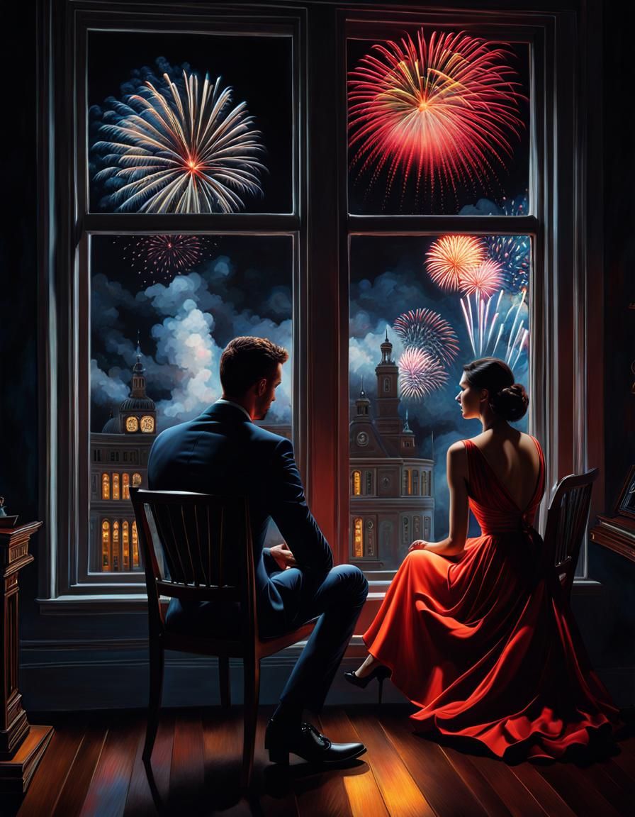 Lonely New Year's Eve with Ghostly Companion