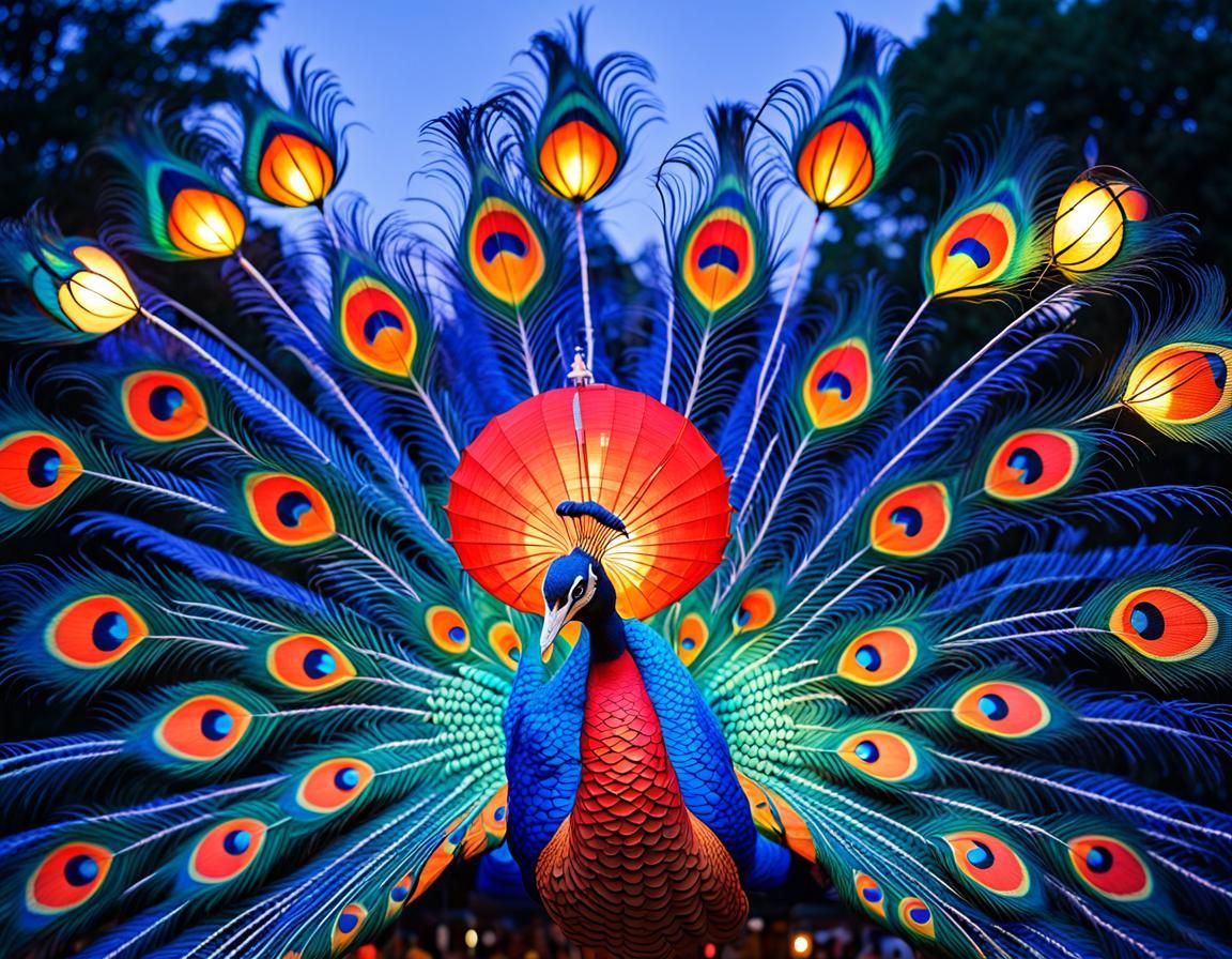 Peacock Lantern