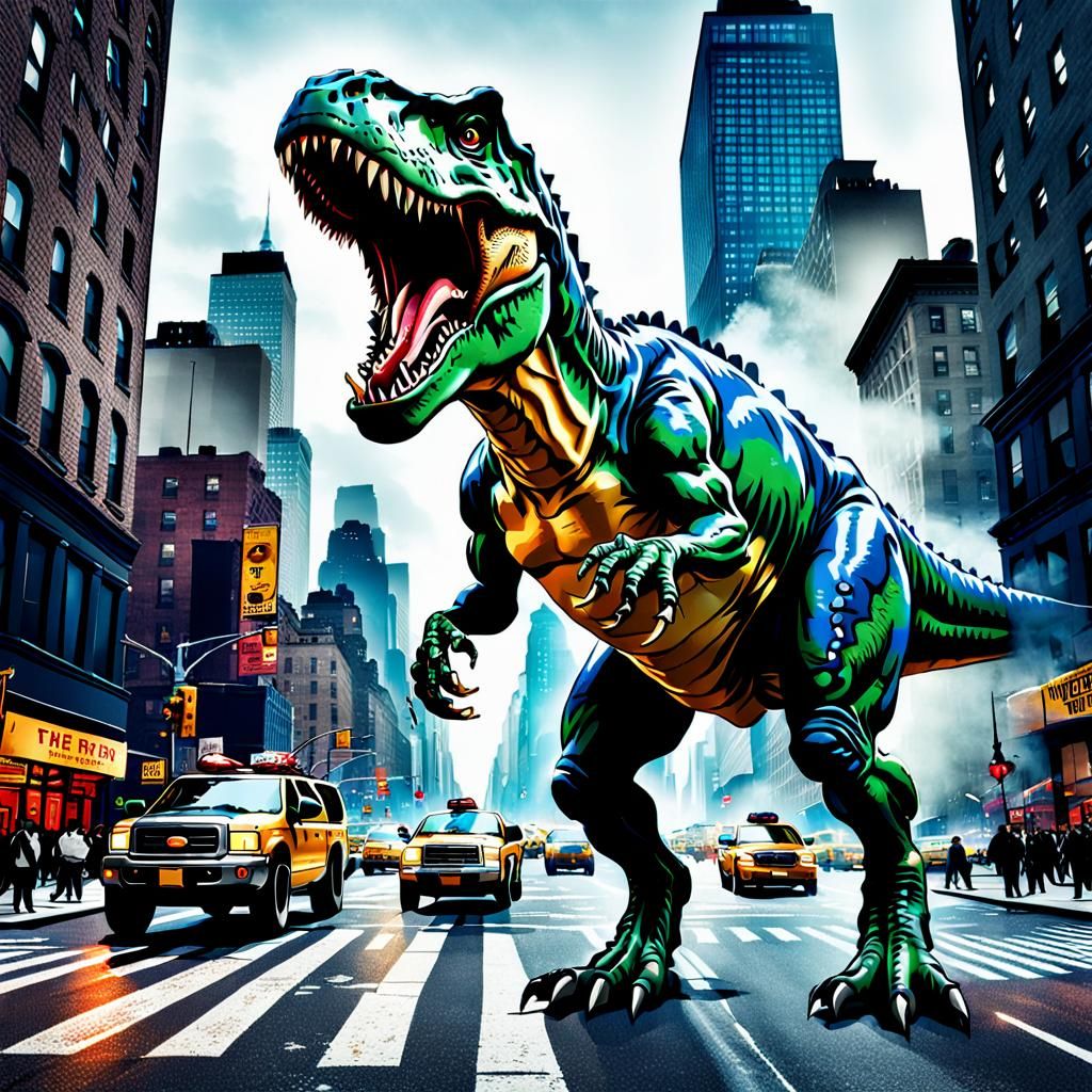 T-Rex Rampage in New York City
