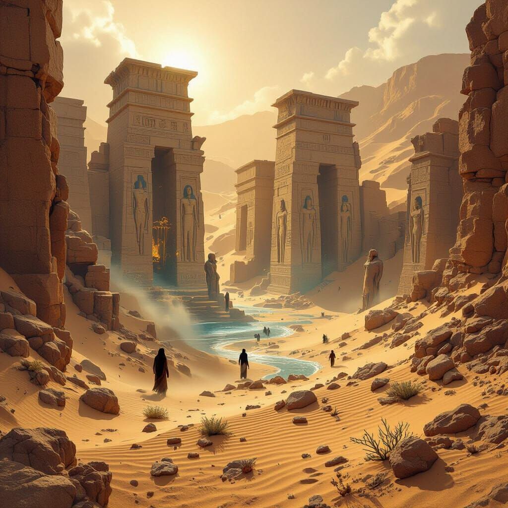 Ancient Desert Metropolis Emerges From Sand