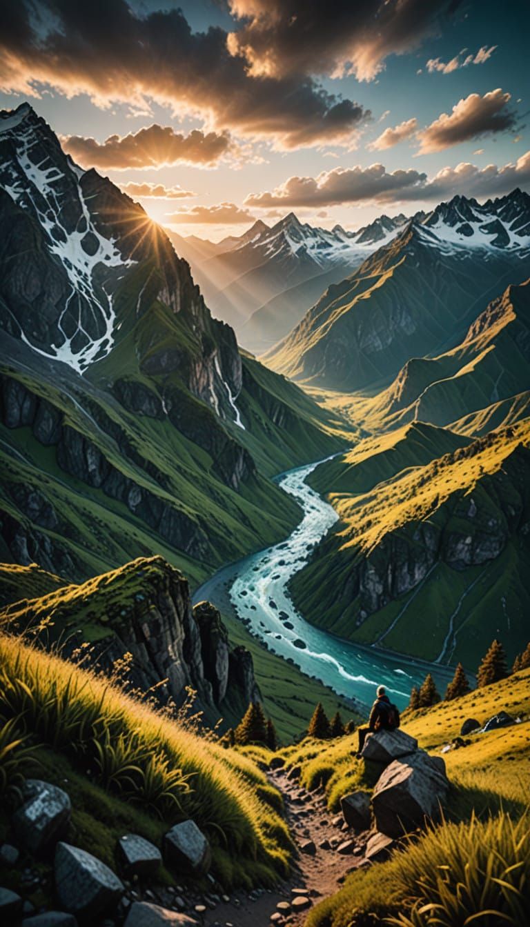 Ethereal Icy Realm Unveils Majestic Green Dragon in Flight