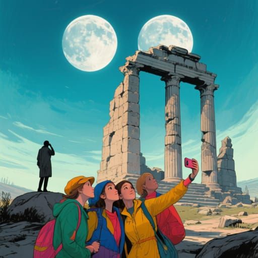 Monumental Juxtaposition: Tourists and Ancient Ruins in Digi...