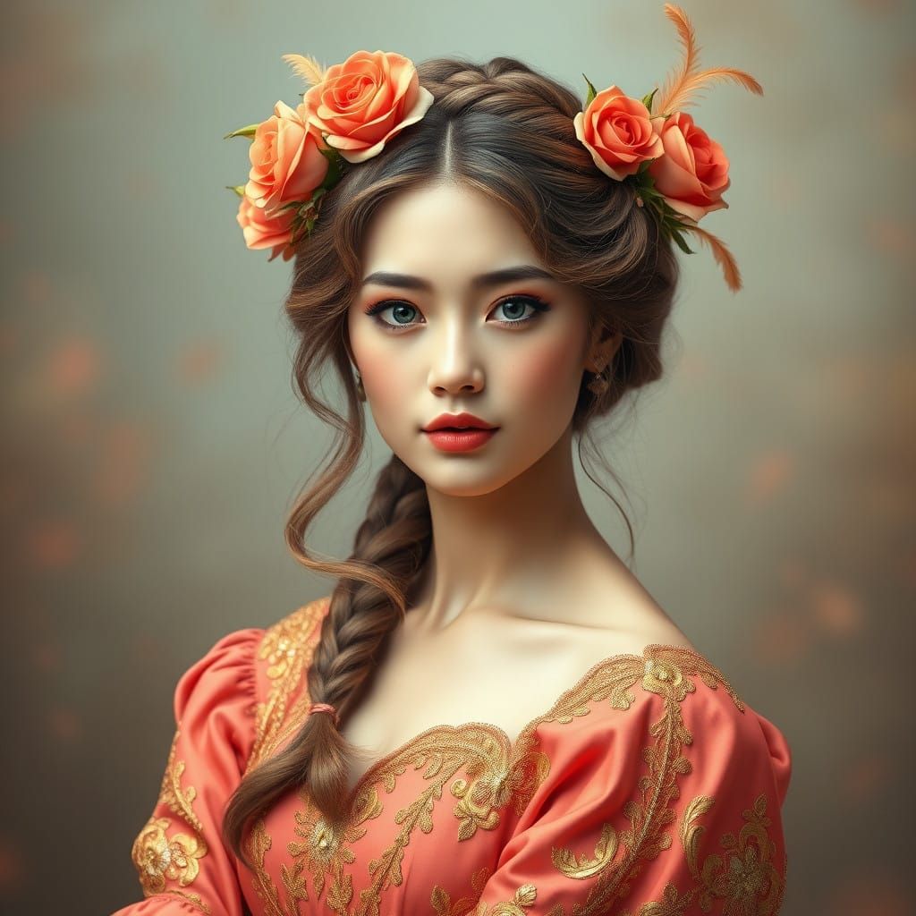 Ethereal Beauty in Vintage Elegance