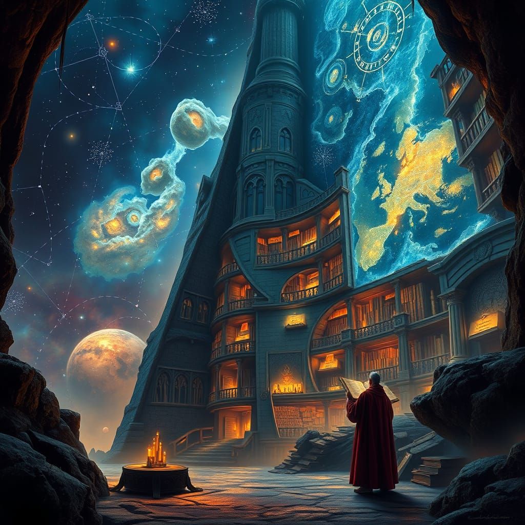 Colossal Nebula Library: Scholar Examines Cosmic Map