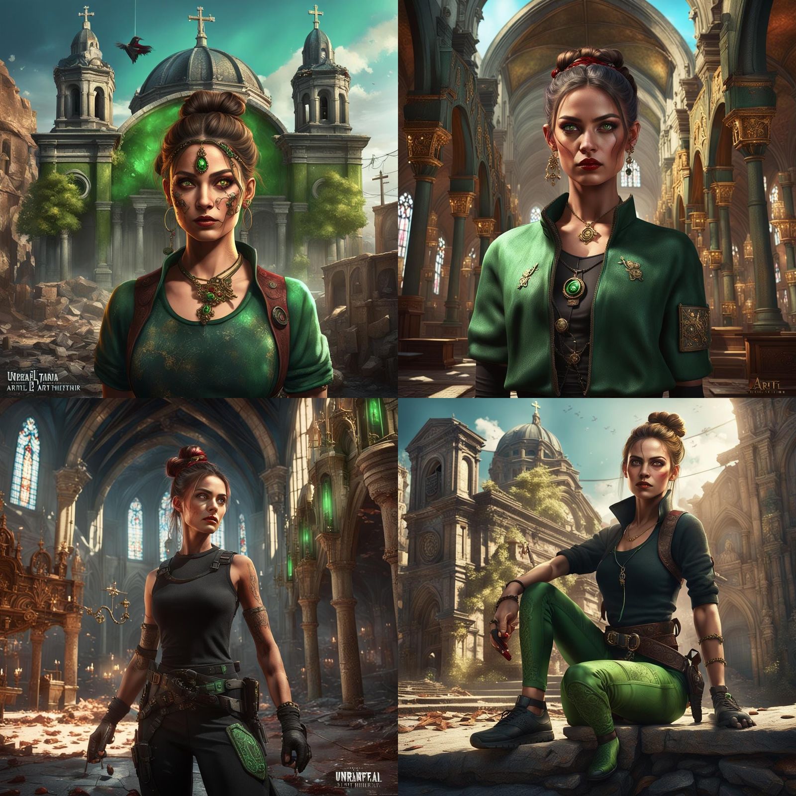 Latina Art Thief Steals Ruby: Fantasy Concept Art