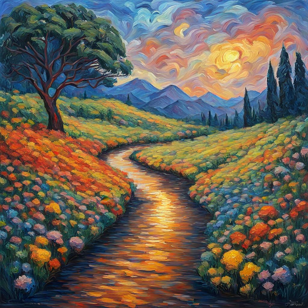 Expressionist Painting: Finding Happiness in Hardship