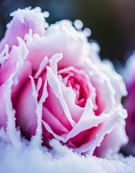 Frozen Rose Garden in Blizzard Style