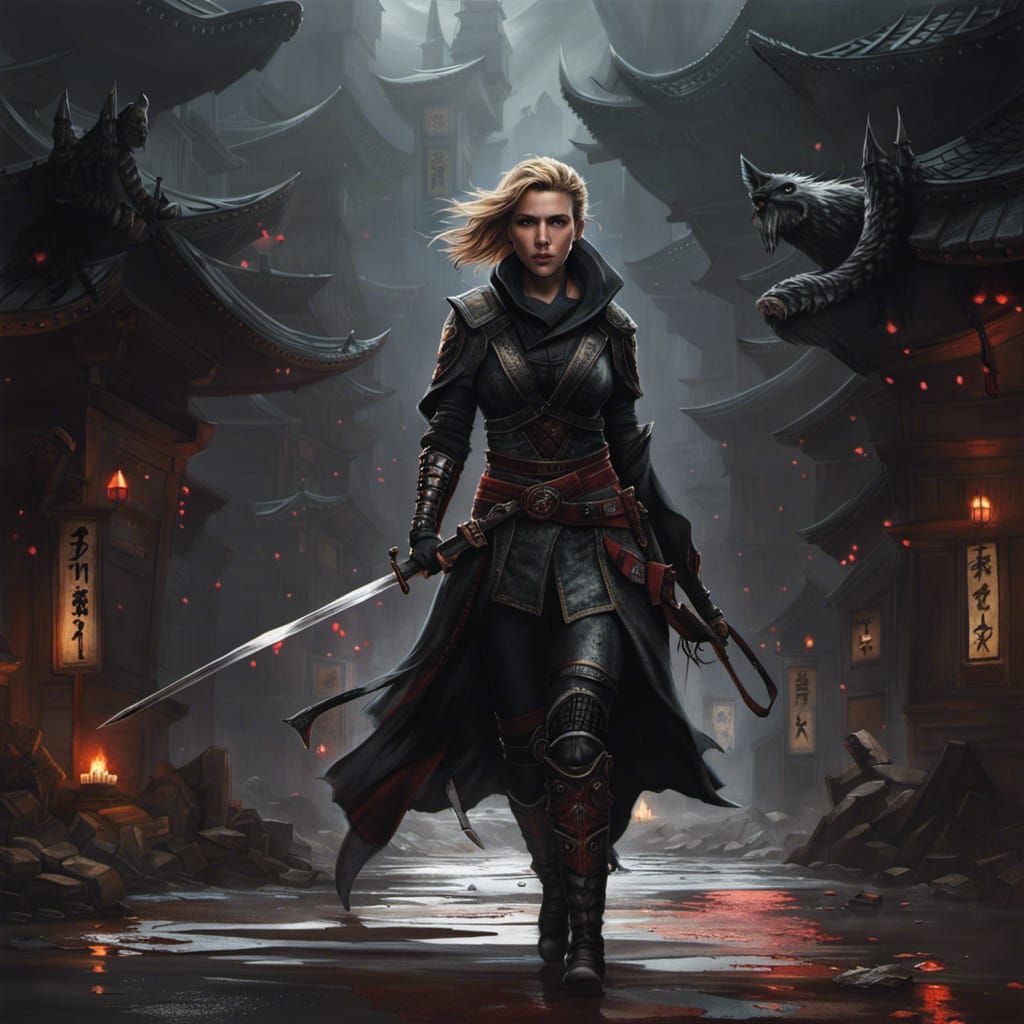 Scarlett Johansson as a NINJA!