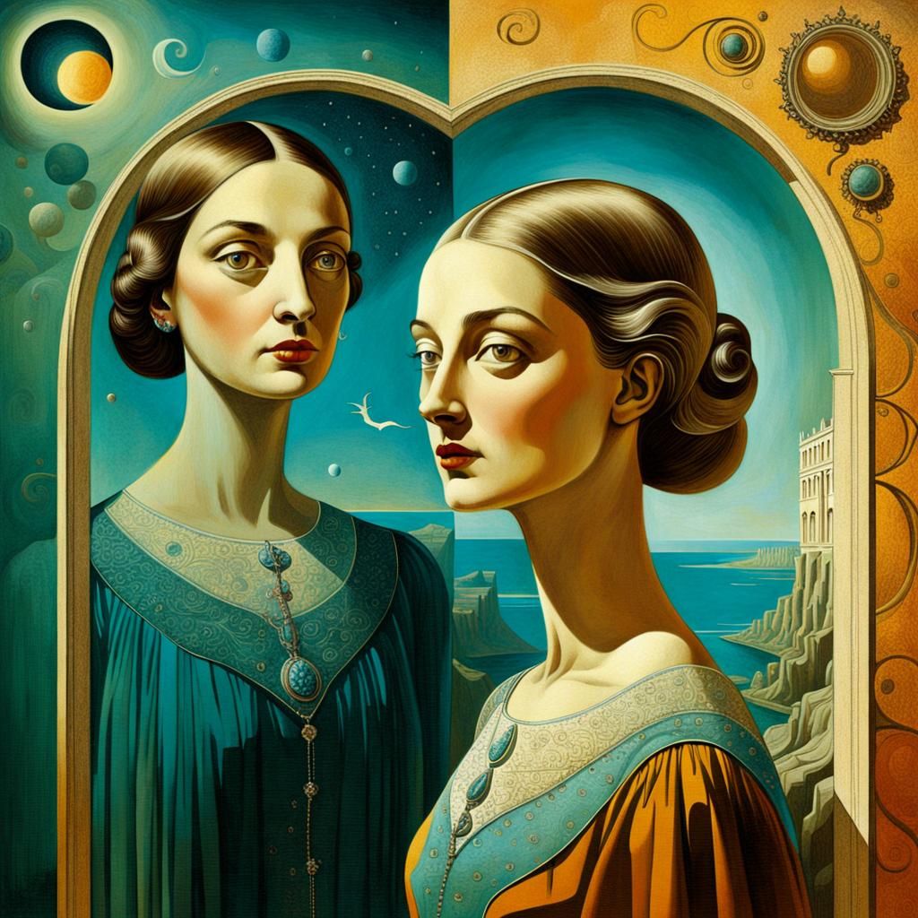 Surreal Juxtaposition Inspired by Surrealist Painting