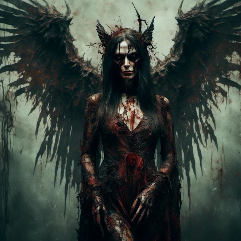 Demon Woman Confronts Ugly Angel