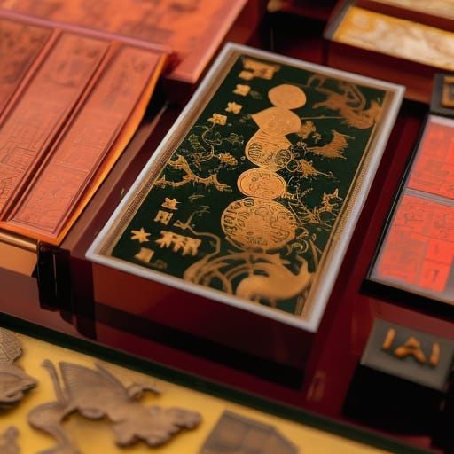 Rare Chinese Dragon Stamps Collection: Detailed Matte Painti...