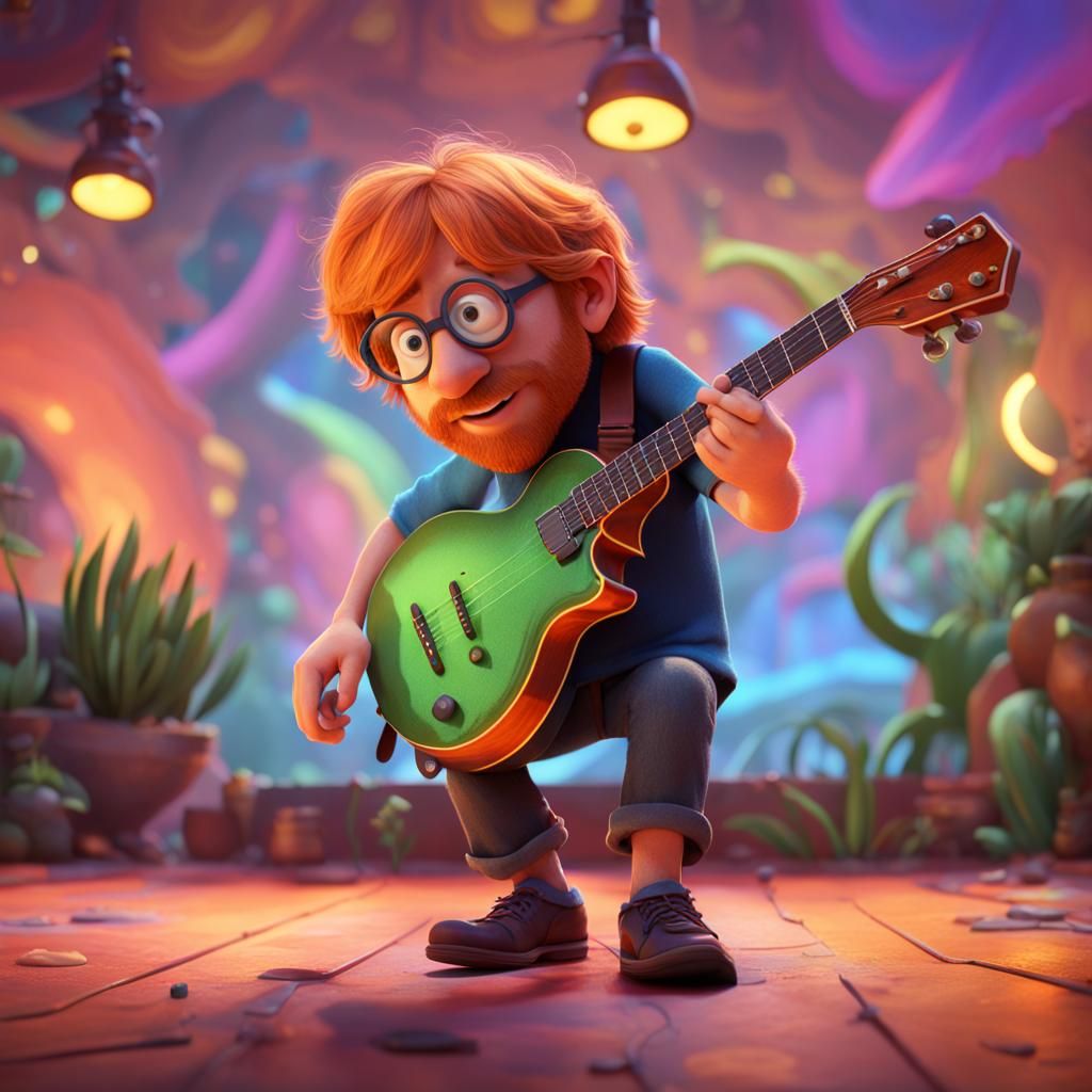 Trey Anastasio as Pixar 3D Digital Art