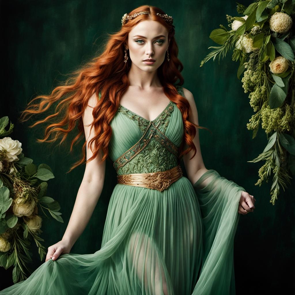 Botticelli Portrait of Woman in Green Dress