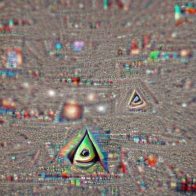 Minimalist Illuminati Pyramid with Eye