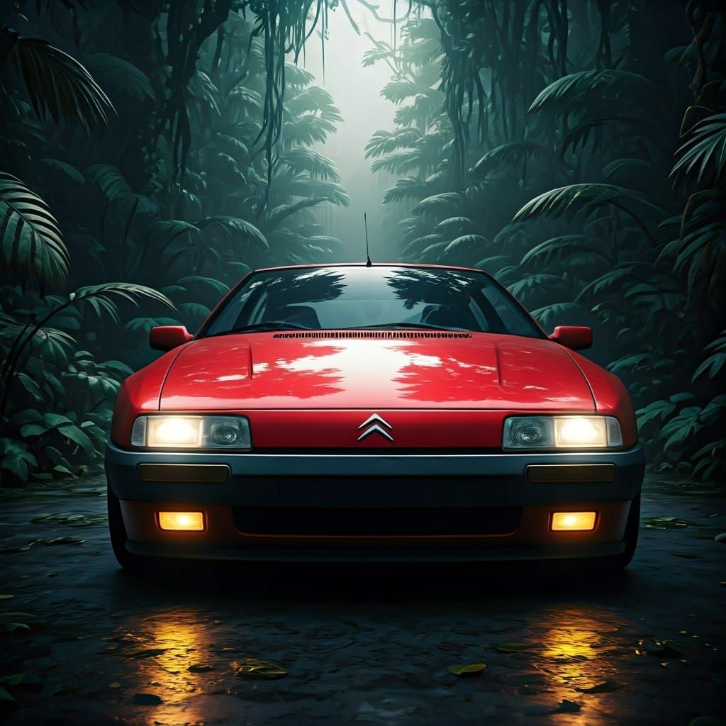Dark Fantasy Citroën Xantia Concept in Jungle