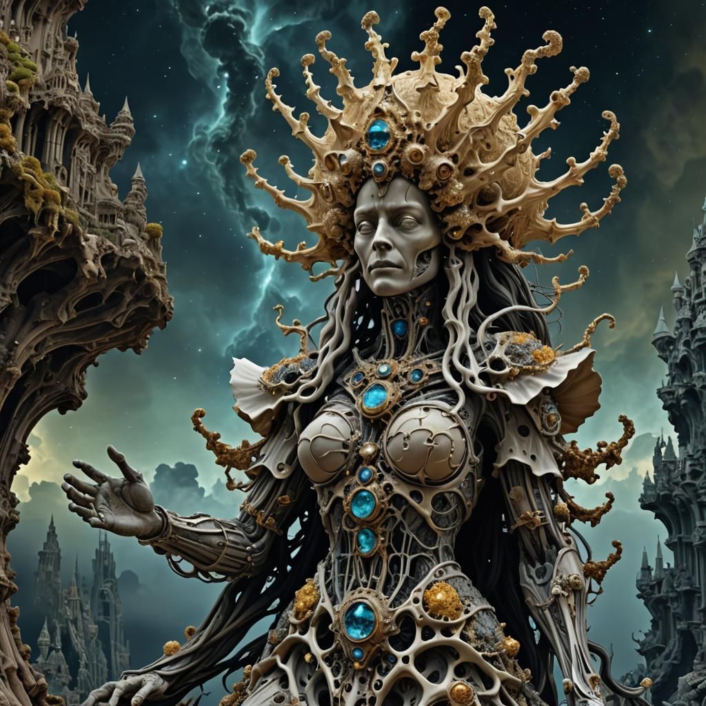 Mother of AI: Kabbalistic Colossus in Apocalyptic Nebula