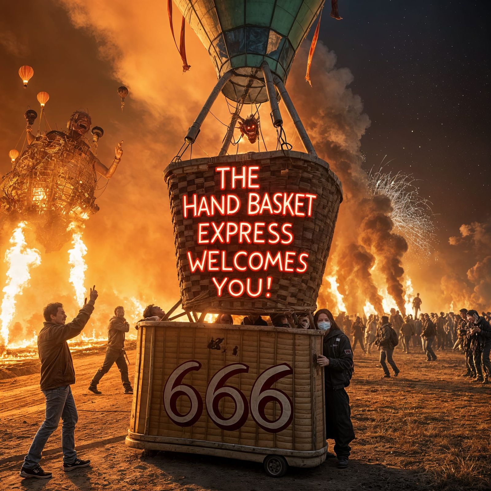 Dystopian Fantasy: Cheery Travelers Descend into Hellish Aby...