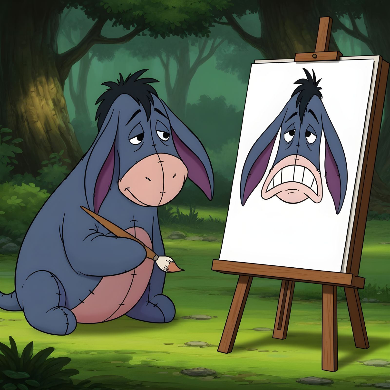 Eeyore Expressing His Inner Sadness