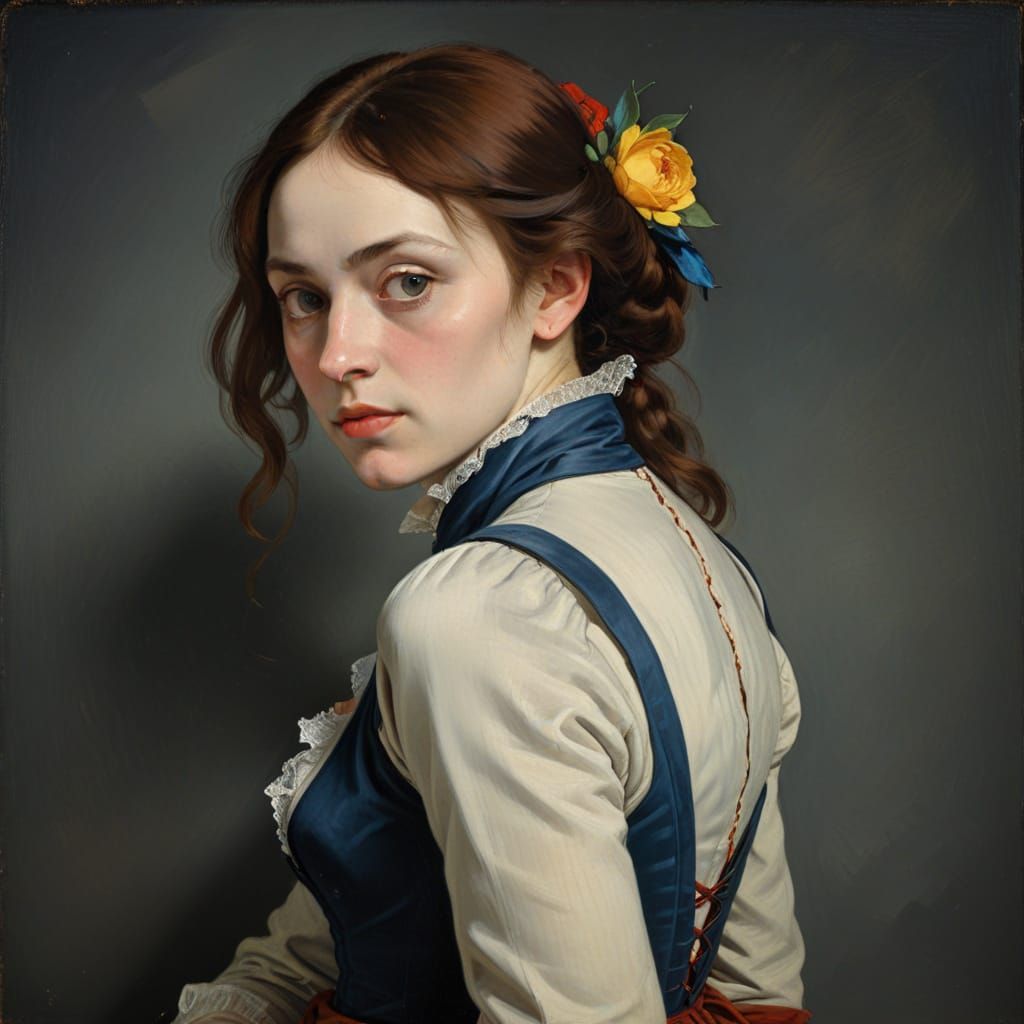 Goya, Bosch, Cezanne, and Holbein Styles Combined