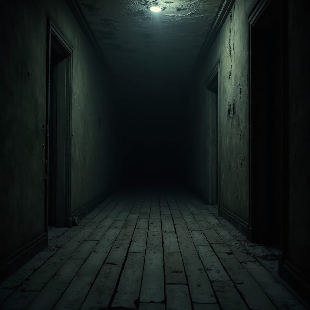 Abandoned Room Reveal in Ominous, Haunting Atmosphere